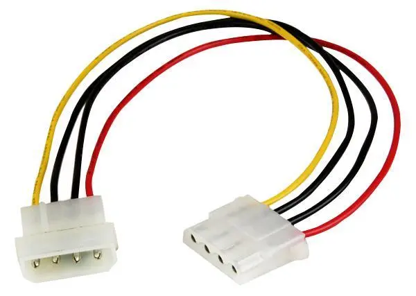 STARTECH 0.3m Molex LP4 Power Extension Cable
