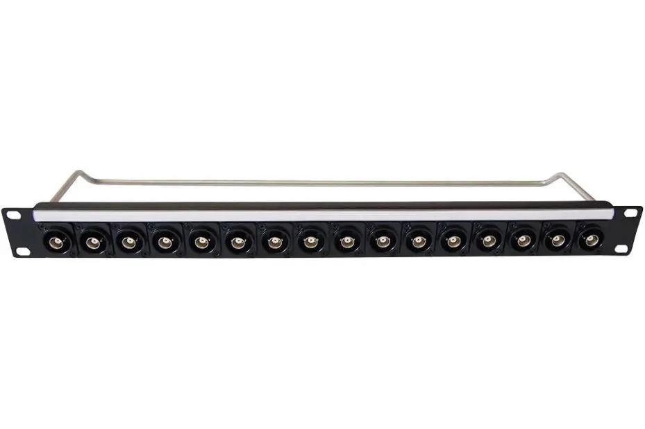 CLIFF 1U BNC Patch Panel, 16 Ports, 50 Ohm