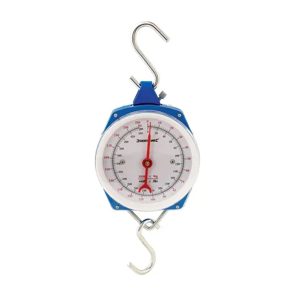 Silverline Heavy-Duty Hanging Scales, 200kg Capacity