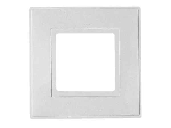 Dencon 화이트 1-갱 스위치 핑거 플레이트 (2개입)