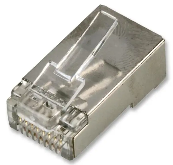 PRO POWER Connecteurs RJ45 Blindés Cat5e, Lot de 10