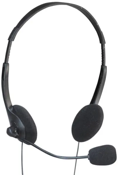 SOUNDLAB ステレオパソコンヘッドセット オンデザイン ブラック