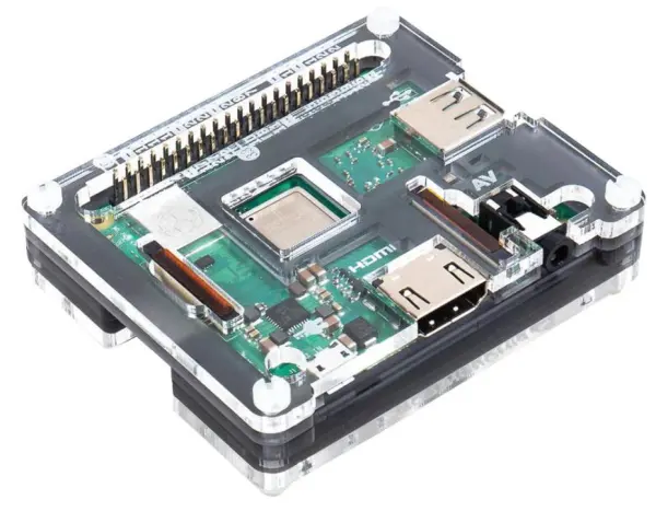 Pimoroni Raspberry Pi Pibow 3 A+ Coupe Case, Black