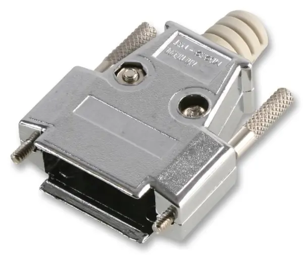 PRO POWER 다이캐스트 D-Sub 후드 15-Way, 180도 케이블 출구