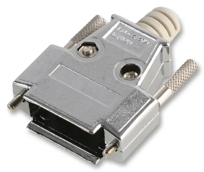 PRO POWER - Capot D-Sub 15 voies en métal moulé - Sortie de câble à 180°