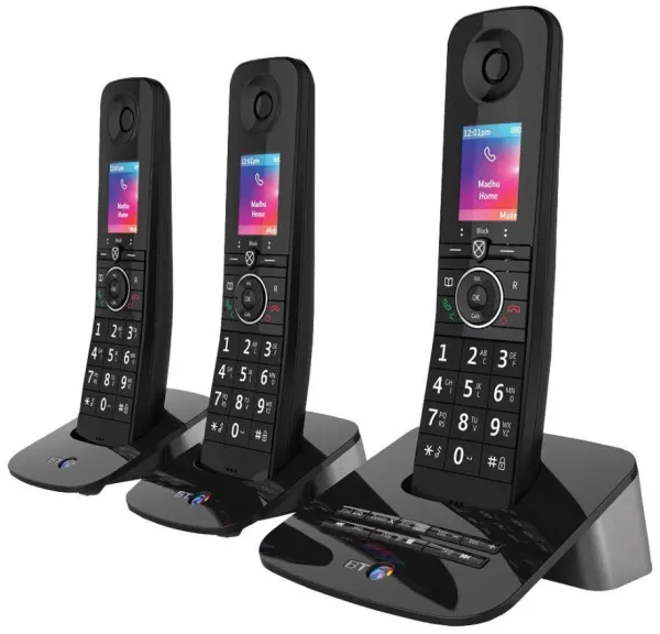 BT Premium DECT Phones with Call Blocking - Trio Handsets