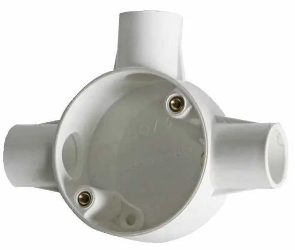 PRO POWER 3-Wege-T-Verteiler für 20-mm-System - Weiß