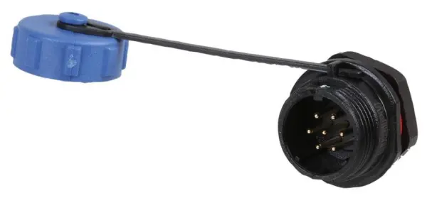 PRO ELEC Conector Circular de Panel con Rosca, 7 Polos, IP68, 5-8mm