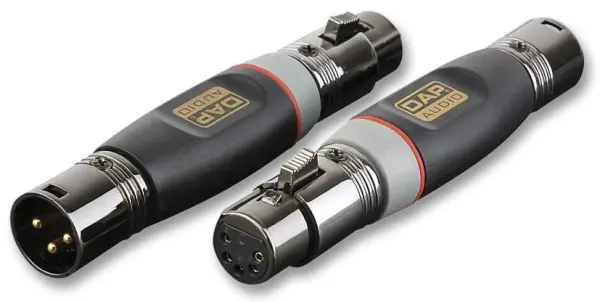 XCALIBER - 3-Pin XLR Male zu 5-Pin XLR Female Adapter