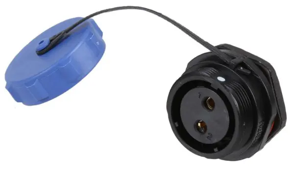 PRO ELEC SP211 2-Pole IP68 Panel Mount Connector Socket