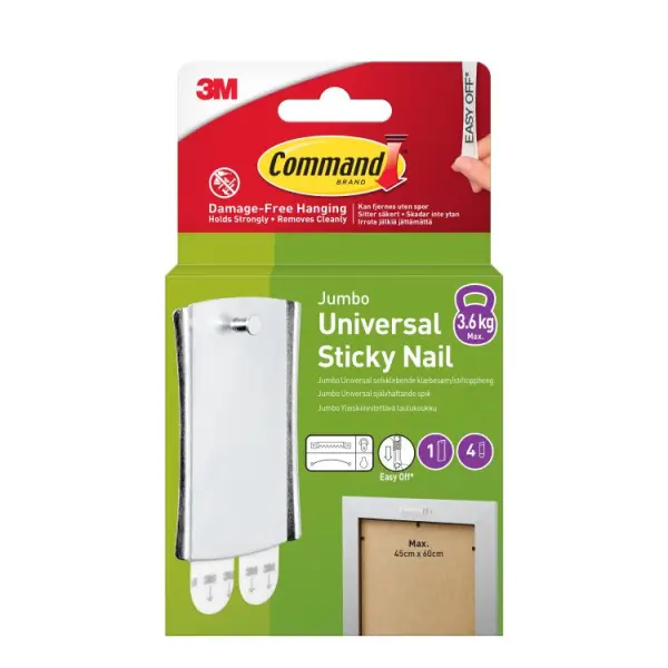 Command Jumbo Universal Sticky Nail 3.6 kg