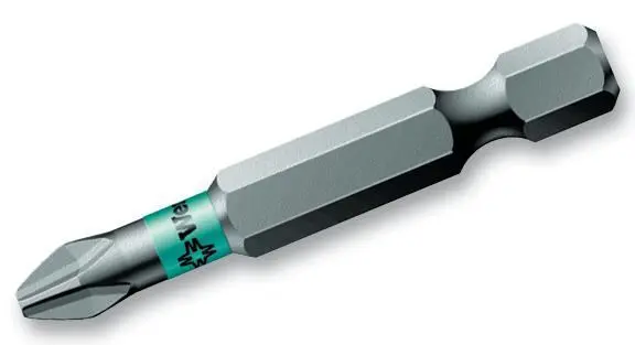 WERA PH2 x 50mm Phillips Bi-Torsion Screwdriver Bit, Extra Tough