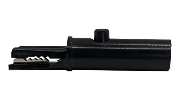 Mueller Electric Fully Insulated Crocodile Clip, 30V AC, 60V DC, 19A - Black