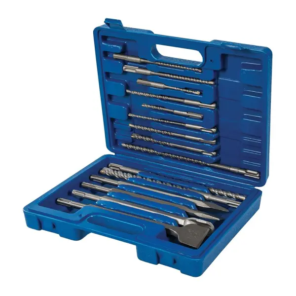 Silverline SDS Plus Masonry Drill & Steel Set, 15-Piece