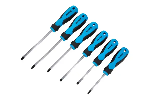 Blue Spot Tools 6件装软握螺丝刀套装 耐用铬钒钢螺丝批