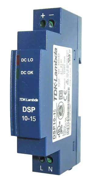TDK-Lambda DSP10-15 DIN Rail Power Supply, 15V DC, 670mA, 10W