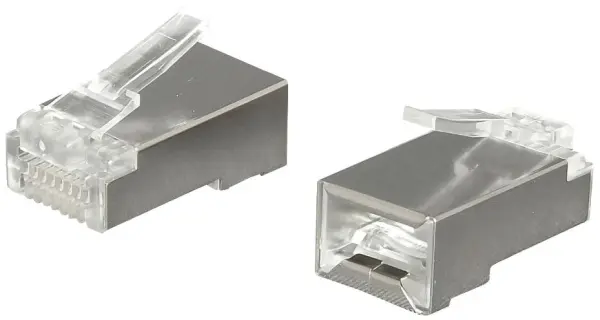 SPEEDY RJ45 Cat6 シールドプラグ 8P8C 100個入り