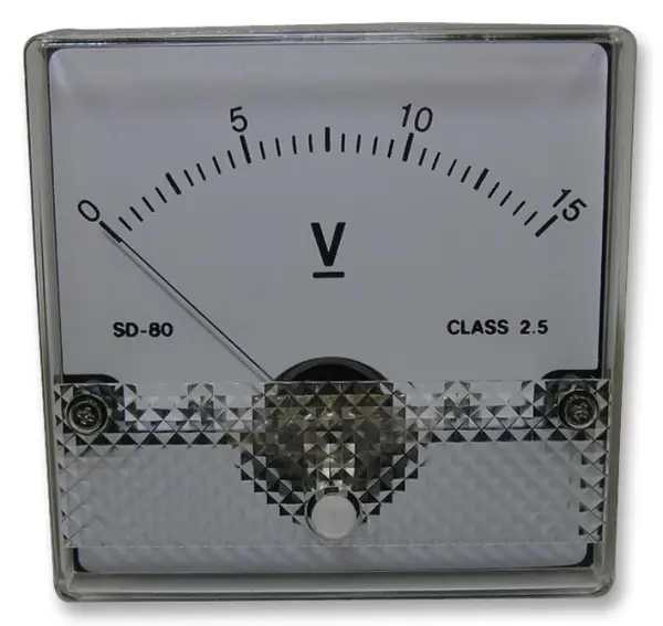 MULTICOMP מד מתח DC, טווח 0-15V