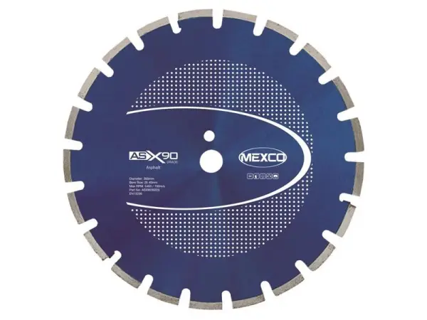 MEXCO Asphalt X90 Diamond Blade, 350mm x 25.4mm