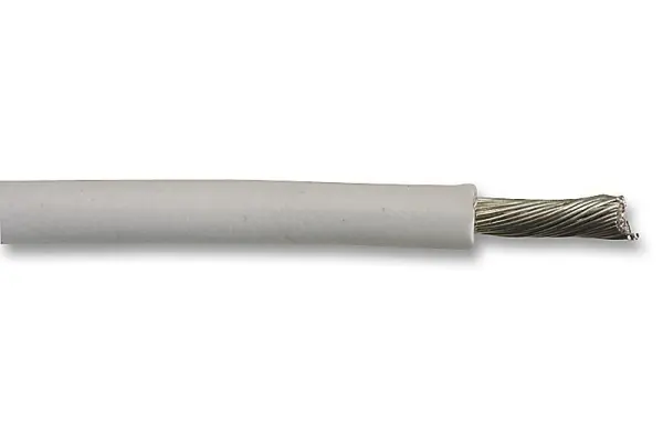 PRO POWER Fio de Ligação UL1213, 24 AWG, Branco, Bobina 30.5m