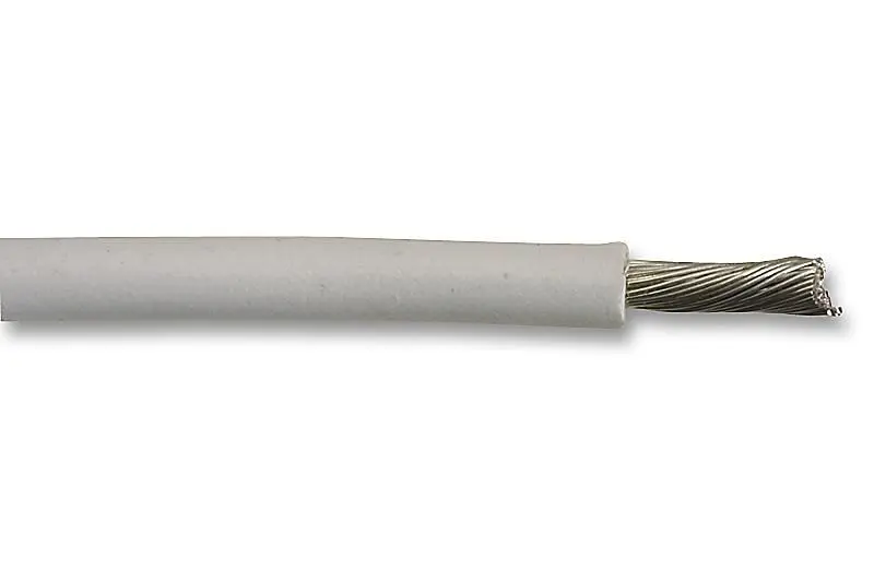 PRO POWER Fio de Ligação UL1213, 24 AWG, Branco, Bobina 30.5m