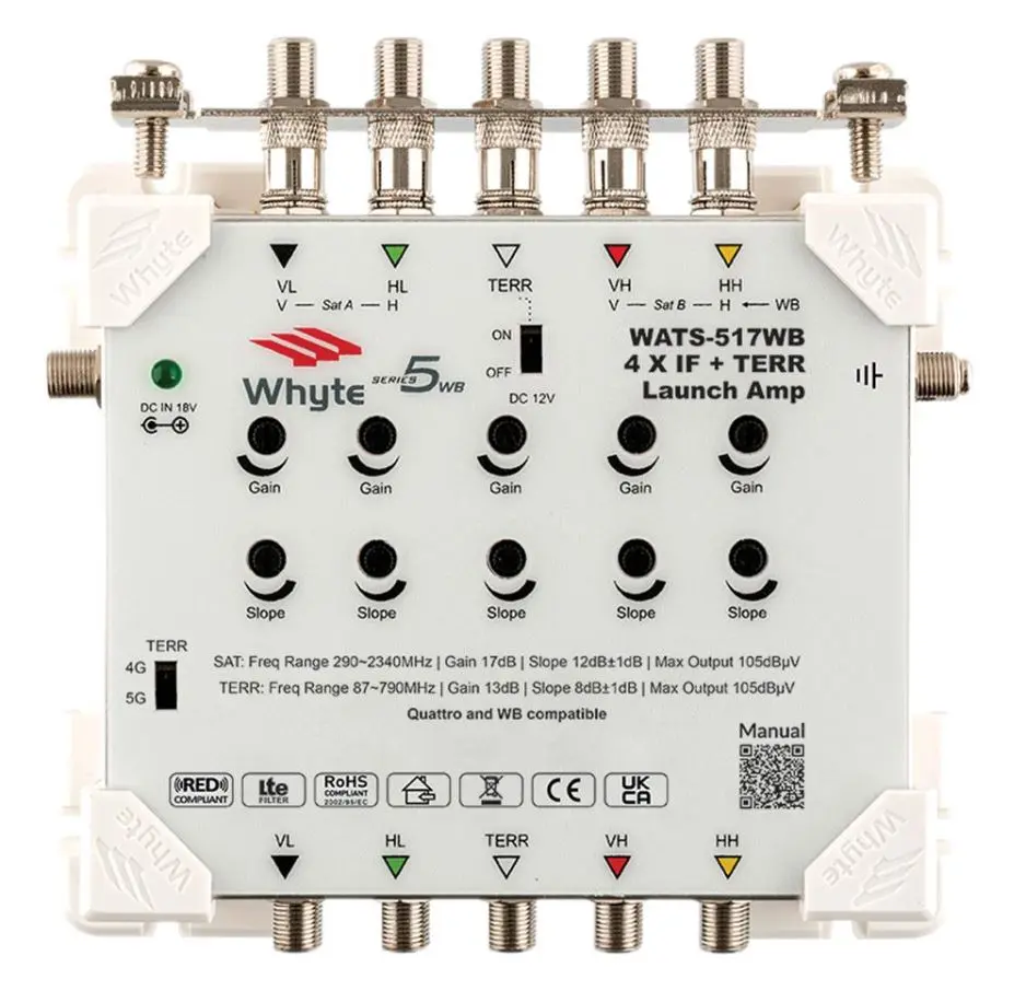 WHYTE WATS-517WB Amplificatore Serie 5 Lanciatore