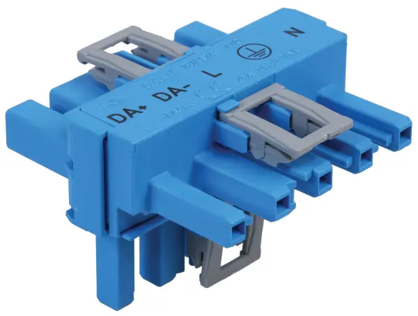WAGO WINSTA MIDI T-Connector 5 Pole Blue