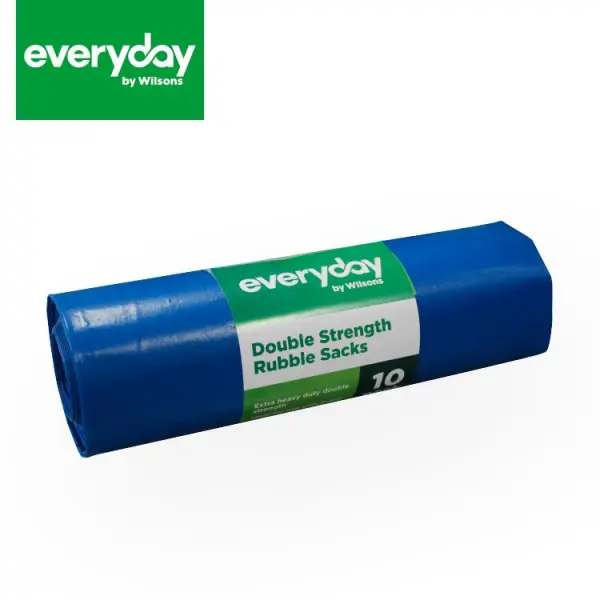 Everyday by Wilsons Double Strength Rubble Sacks, 40 Litre, Pack of 10