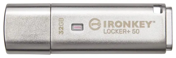 Kingston IronKey Locker+ 50 USB 3.2 Gen 1 Flash Drive 32GB