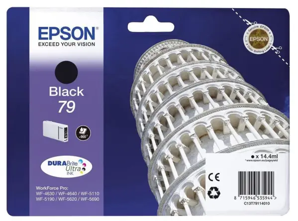 Epson T7911 Original Ink Cartridge, Black, 101g