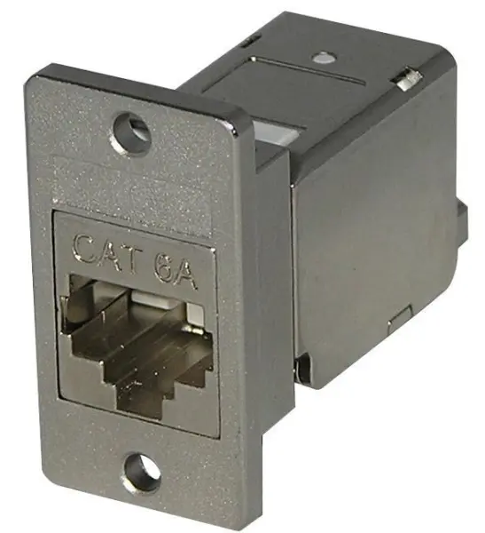 TUK Cat6A Shielded Panel Mount Socket
