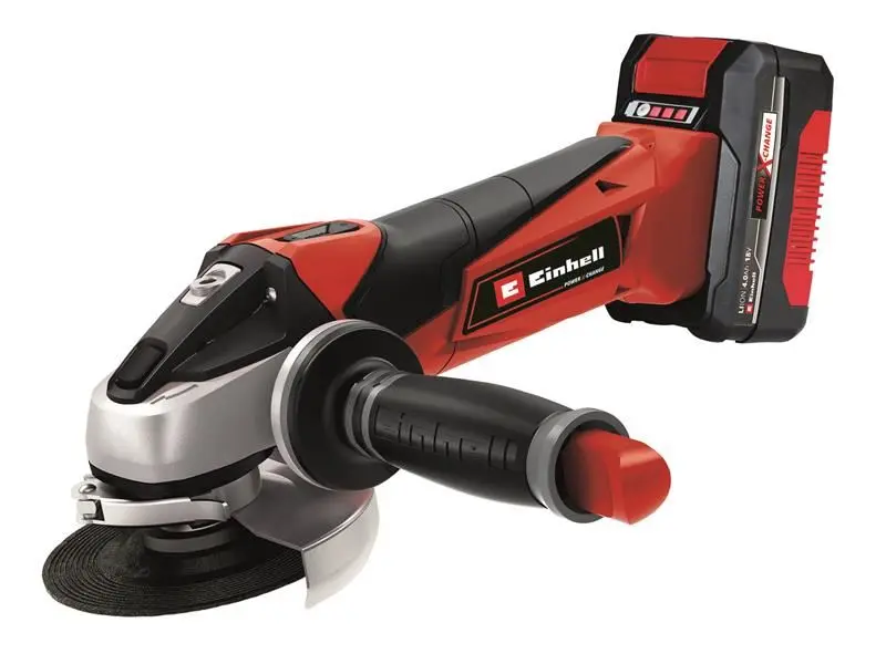 Einhell TE-AG 18/115 Li Power X-Change Winkelschleifer 18V mit 1x4,0Ah Li-Ion-A