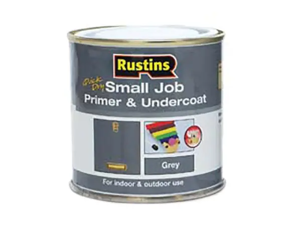 Rustins Snel Drogende Primer & Onderlaag voor Kleine Klussen, Grijs, 250ml