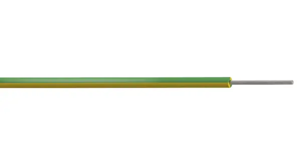 SIAF Flexible Stranded Silicone Rubber Wire, Green/Yellow, 2.5mm², 100m Reel