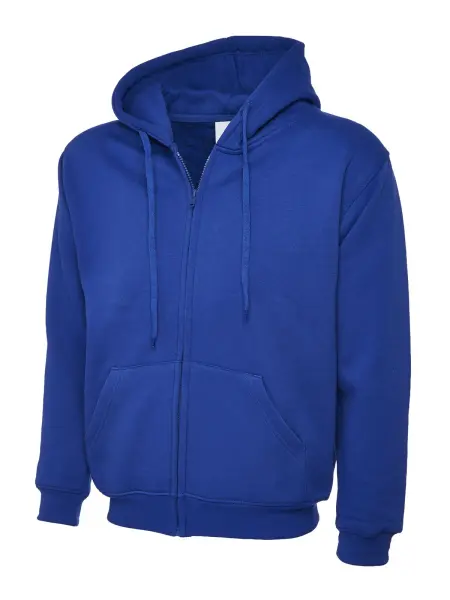 Uneek Unisex Classic Full Zip Hooded Sweatshirt - 50% Polyester 50% Cotton - XL