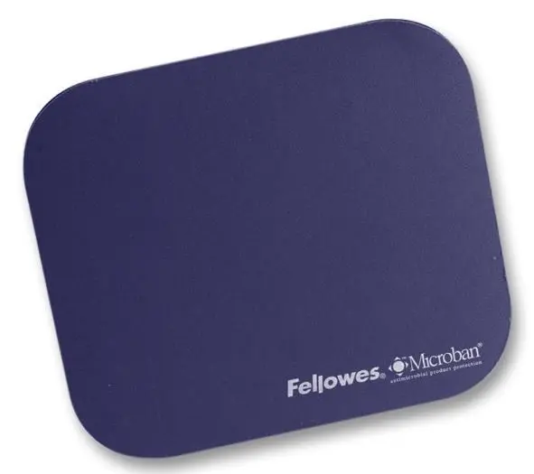 FELLOWES Anti-Bacterial Mouse Mat, Blue, 231x203mm