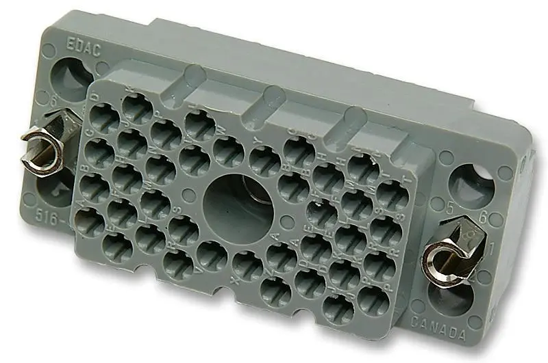 EDAC 20-Pin Socket with Nut, Grey Polycarbonate, 3.81mm Pitch