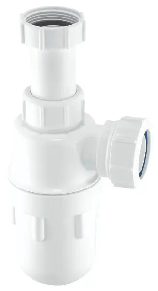 McAlpine Adjustable Inlet Bottle Trap, White, 32 mm