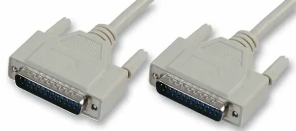 Pro Signal 25-Pin D-Sub Male to Male Cable, 2m, Grey