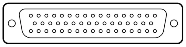 Multicomp Pro 50-Pin D-Sub Plug, Gold-Plated Contacts