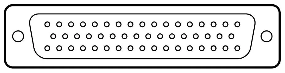 Multicomp Pro 50-Pin D-Sub Plug, Gold-Plated Contacts