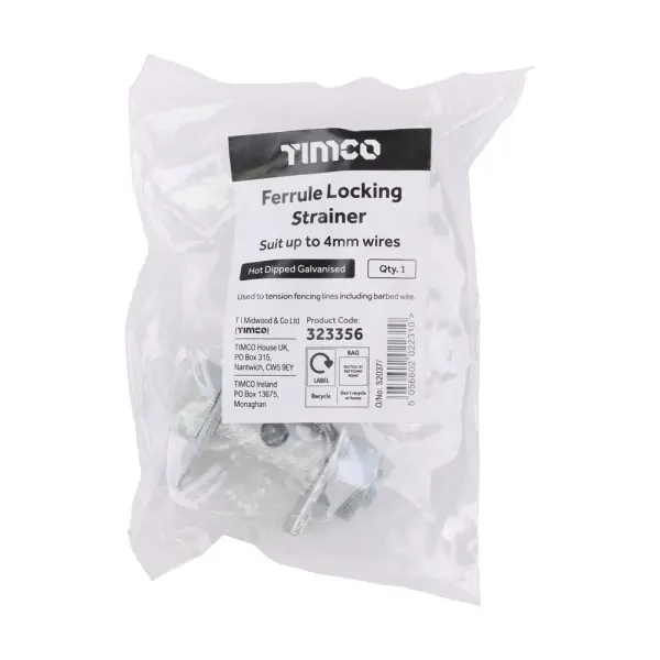 Timco 페룰 잠금 스트레이너 HDG, 표준, 1개입