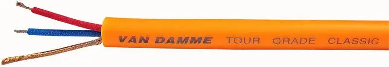 Van Damme Tour Grade Classic XKE Microphone Cable, 100m Reel, Orange