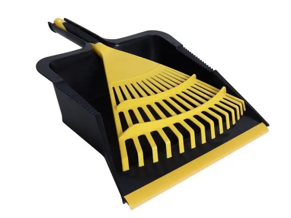 Bulldozer Heavy-Duty Garden Dustpan and Hand Rake Set