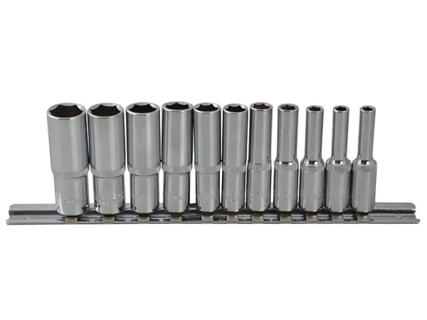BlueSpot 1/4in Drive 11-Piece Deep Socket Set