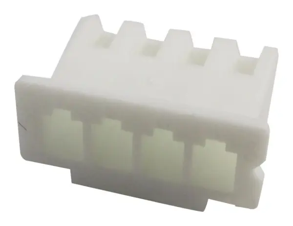 JST XH Series 4-Way Connector Housing, 2.5mm Pitch, Nylon 6