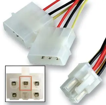 PRO SIGNAL - Προσαρμογέας Ισχύος 6-Pin PCIe σε 2x LP4 Molex, 200mm