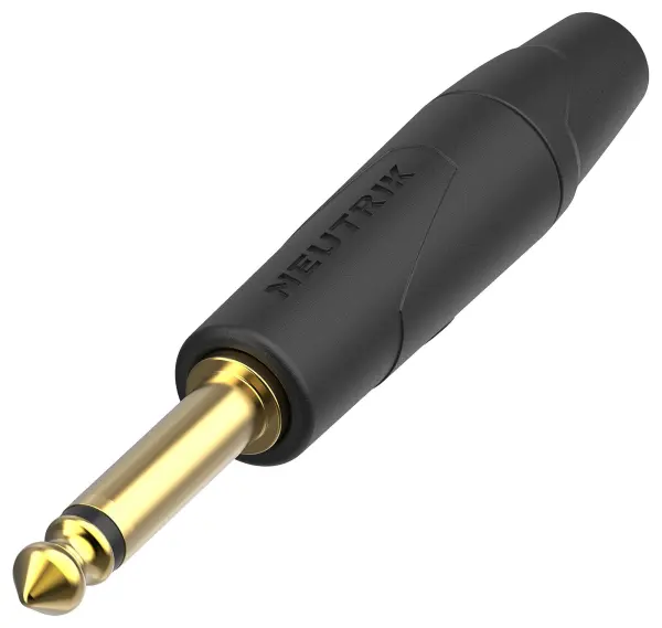 Neutrik 6.35mm Mono Jack Plug Gold Plated