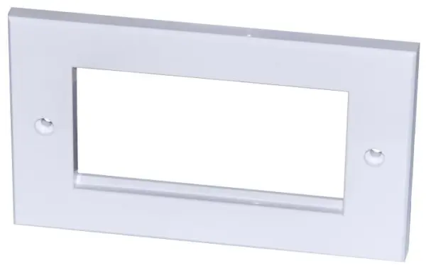 Connectix Cabling Systems 2-Gang 4-Module Euro Faceplate