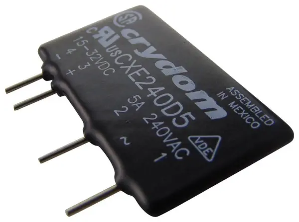 SENSATA/CRYDOM CX Series SIP Solid State Relay, 5A, 240V AC